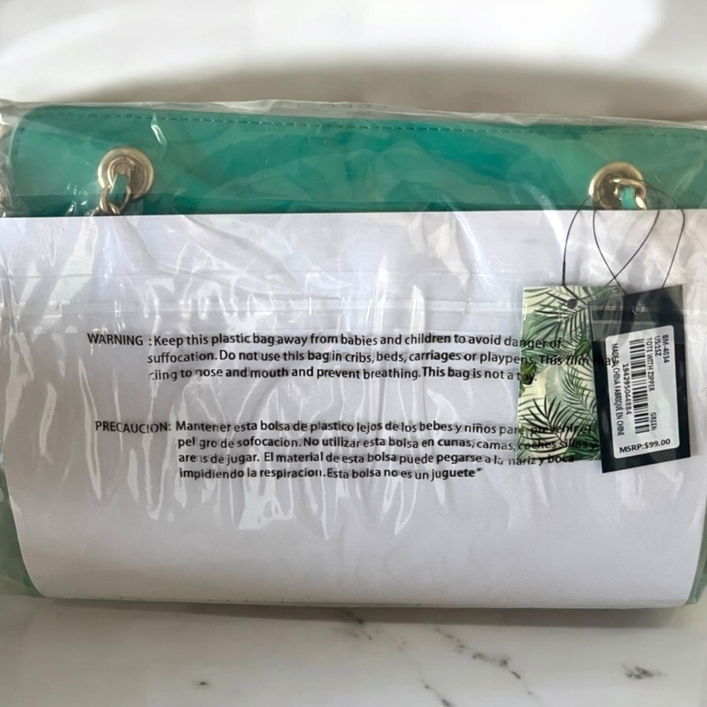 NWT Badgley Mischka Large Tote - Picture 7 of 9